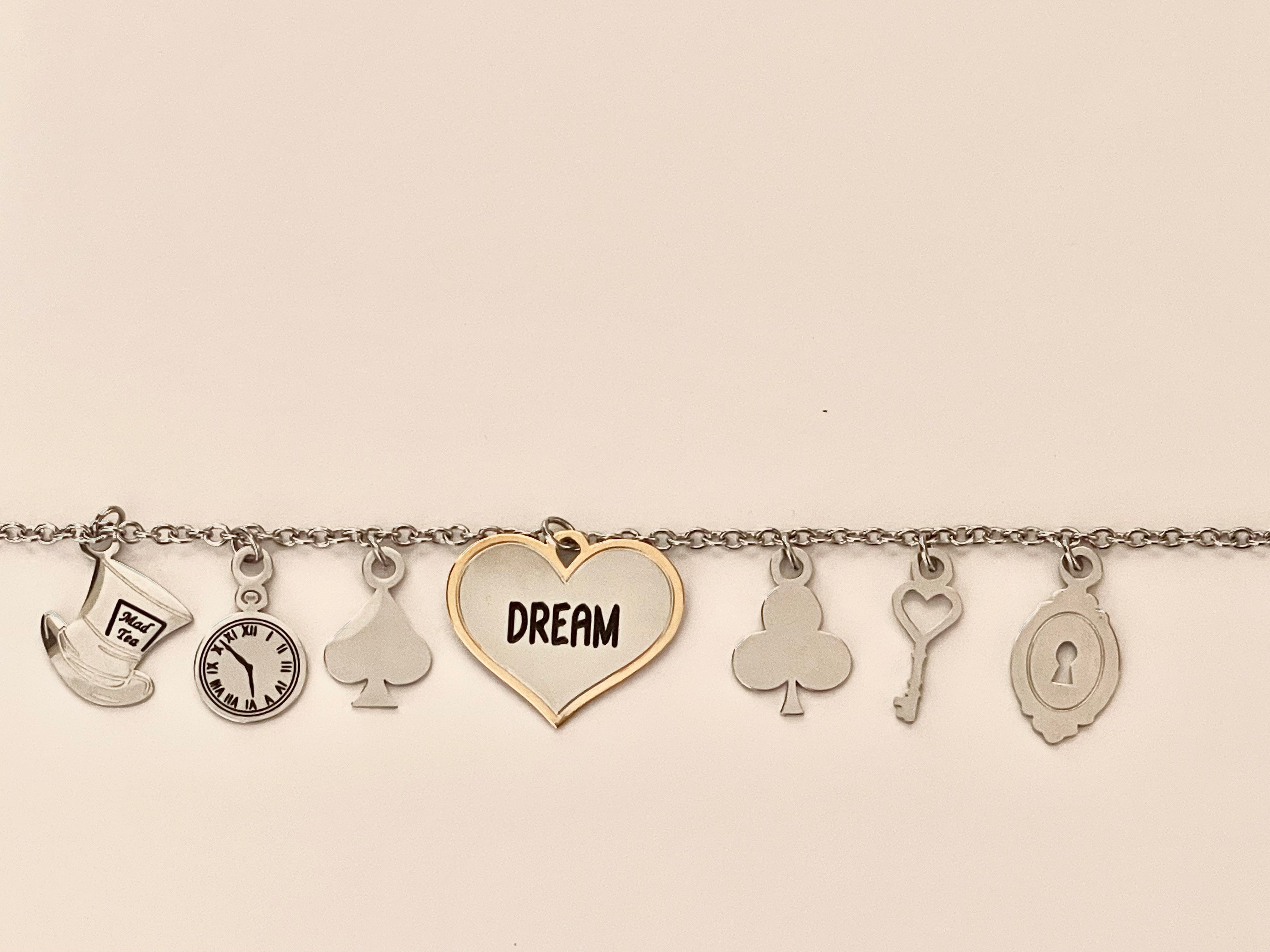Bracelet "Je rêve d'une nuit au pays des merveilles"